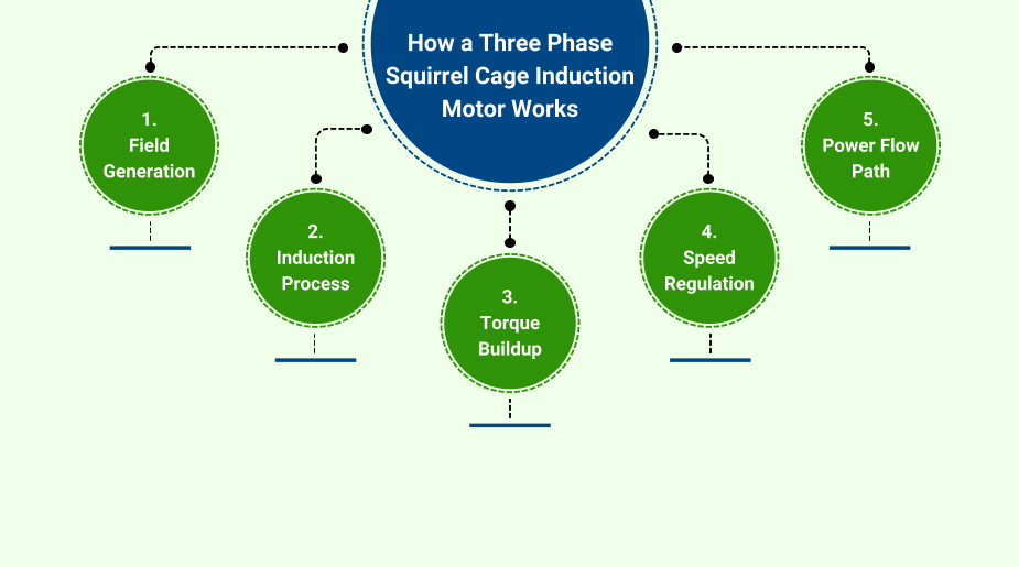 three phase squirrel cage induction motor